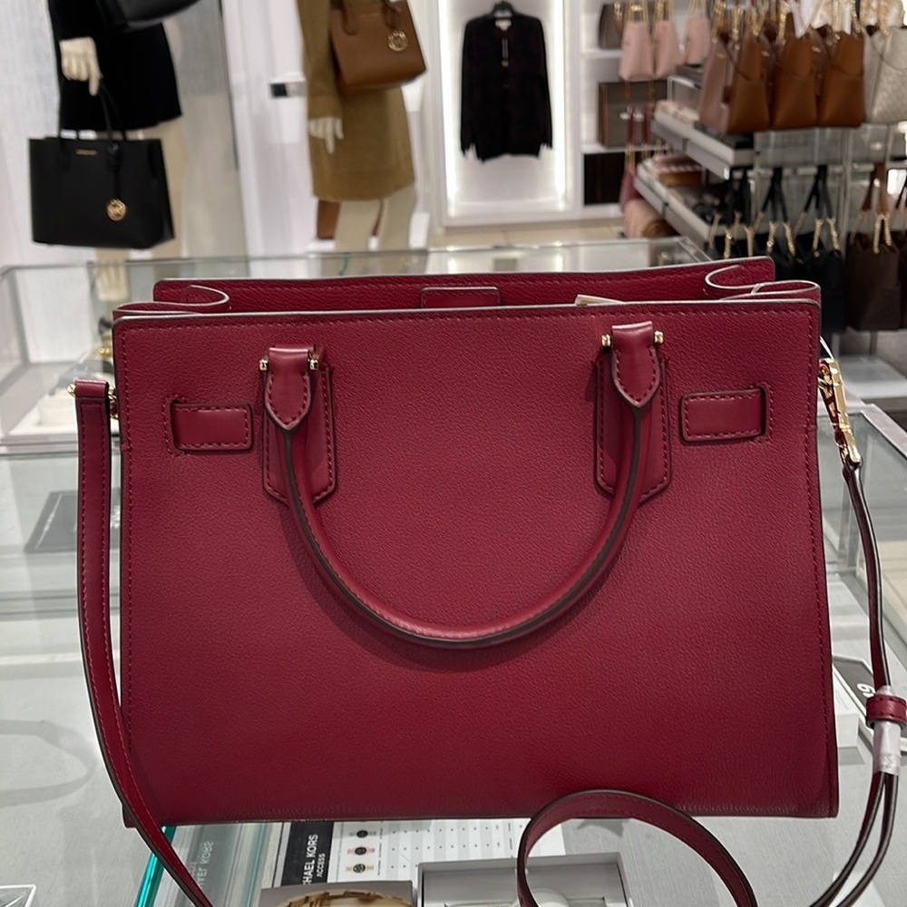 MICHAEL KORS HAMILTON MEDIUM SATCHEL MULBERRY COLOR - Picture 13 of 16